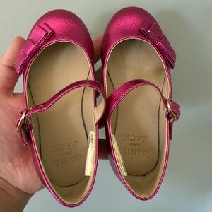 JANIE and JACK Toddler Girl Size 7 Pink Dress Shoes